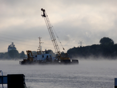 Nebel in Brunsbüttel