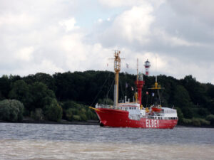 Feuerschiff auf der Elbe