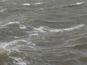 Seegang auf der Elbe