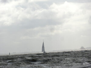 Seegang auf der Elbe