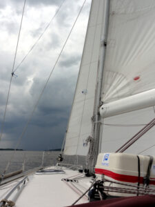 "Helgoland Express" auf der Elbe