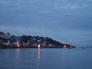 Osterfeuer an den Elbstränden