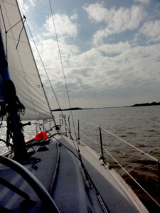 "Frida" auf der Elbe